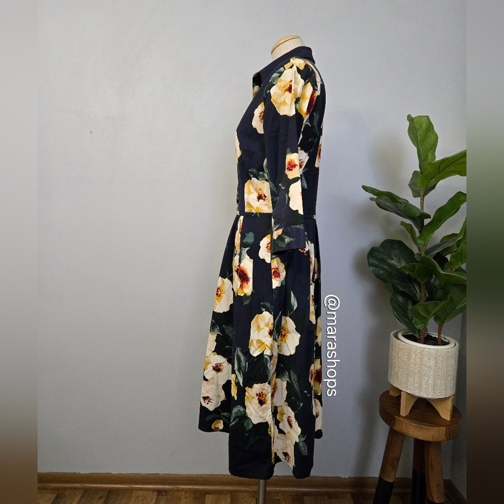 Samantha Sung Audrey Floral Print Shirt Dress - Picture 5 of 8